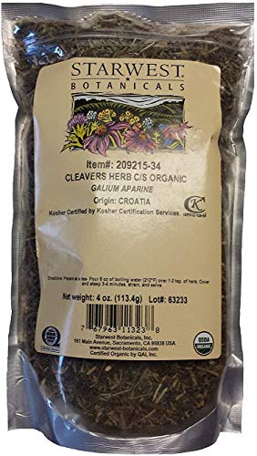 Starwest Botanicals, Organic Cleavers Herb C/S